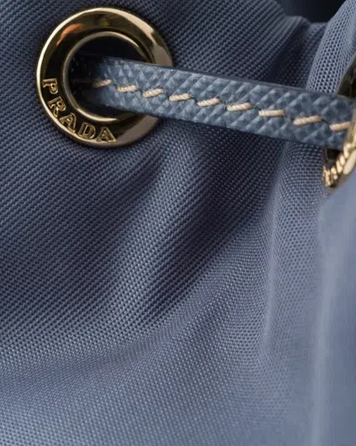 Prada Re-nylon Pouch In Blue