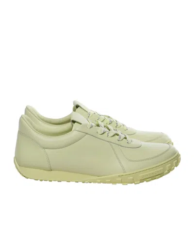 Givenchy Glide Runner Low Top Leather Sneakers In Green