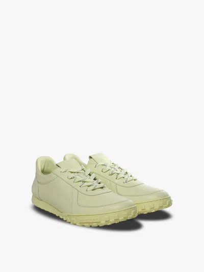 Givenchy Glide Runner Low Top Leather Sneakers In Green