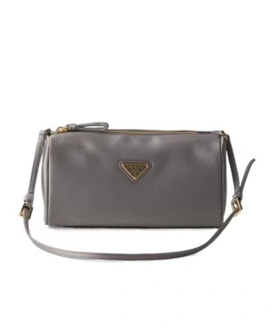 Prada Satin Mini-bag In Gray