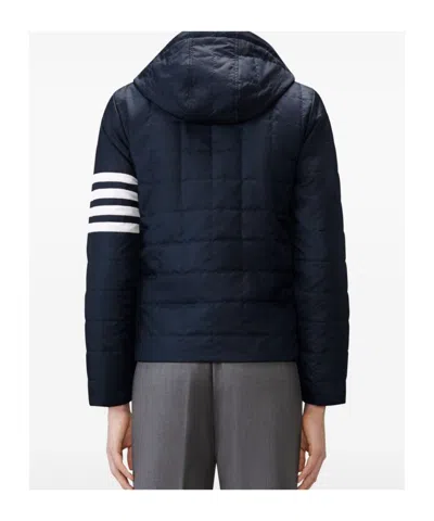 Thom Browne 4-bar Ripstop Jacket In Blue