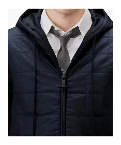 Thom Browne 4-bar Ripstop Jacket In Blue