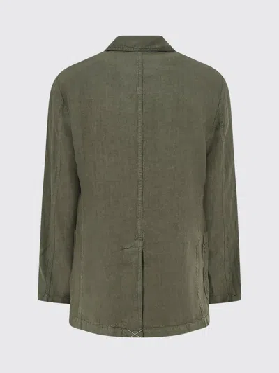 Aspesi Samuraki Linen Blazer In Green