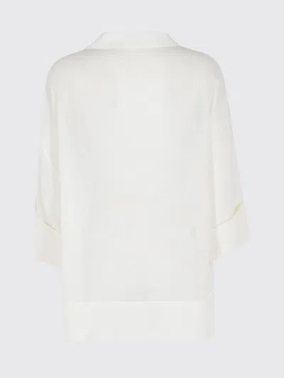 Eleventy Collared Top In White