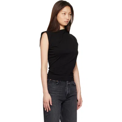Agolde Black Beth T-shirt In Black