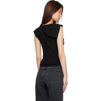 Agolde Black Beth T-shirt In Black