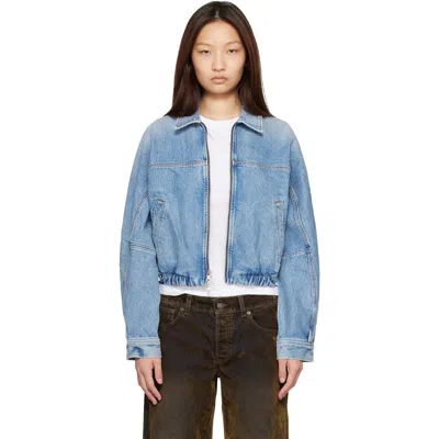 Agolde Dixon Cocoon Denim Jacket In Blue