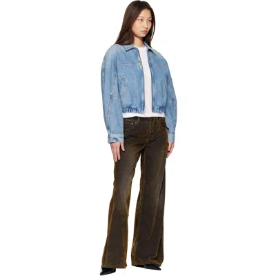 Agolde Dixon Cocoon Denim Jacket In Blue