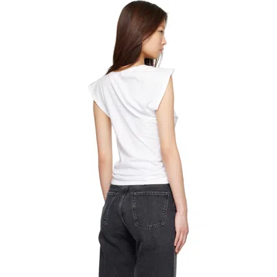 Agolde Beth Tee Shirt In White