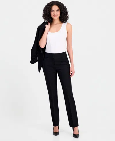 Tahari Asl Solid Pant In Black