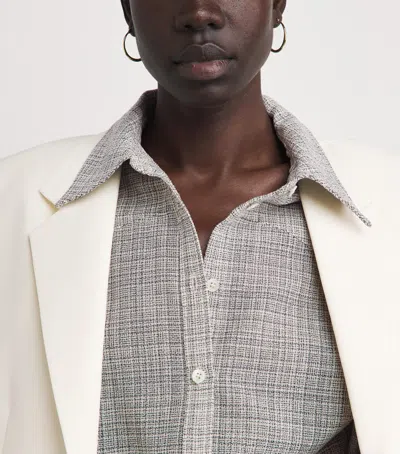 Bite Studios Wool Shield Shirt In Gray