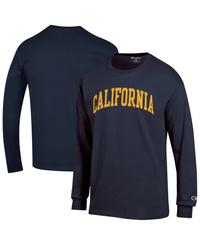 Champion Men's Navy Cal Bears Basic Arch T-shirt In Blue