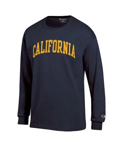 Champion Men's Navy Cal Bears Basic Arch T-shirt In Blue