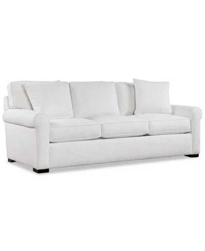 Macy's Radley Rollarm 86" Fabric Sofa In White