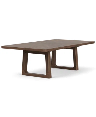Macy's Amelie 30" Wood Rectangle Dining Table In Brown