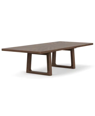 Macy's Amelie 30" Wood Rectangle Dining Table In Brown
