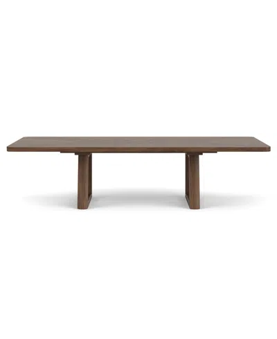 Macy's Amelie 30" Wood Rectangle Dining Table In Brown