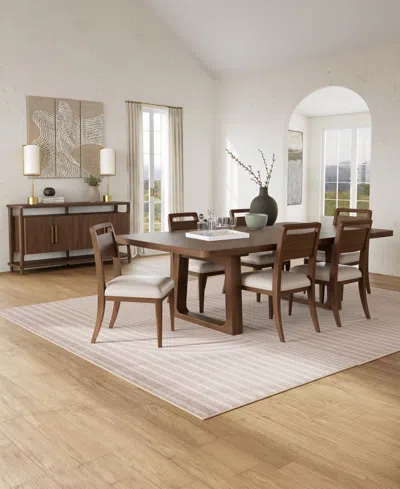 Macy's Amelie 30" Wood Rectangle Dining Table In Brown