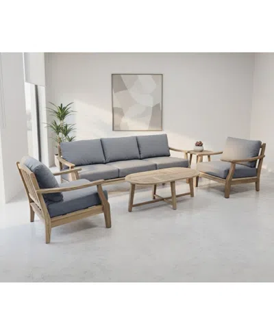 Macy's Bristol 32" Olefin Sofa, Created For  In Gray