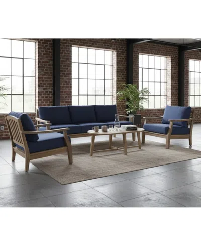 Macy's Bristol 32" Olefin Sofa, Created For  In Blue
