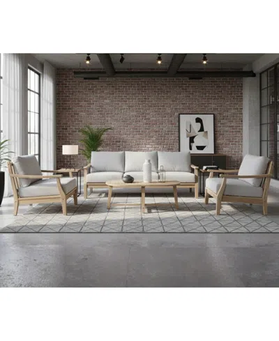 Macy's Bristol 32" Olefin Sofa, Created For  In Gray
