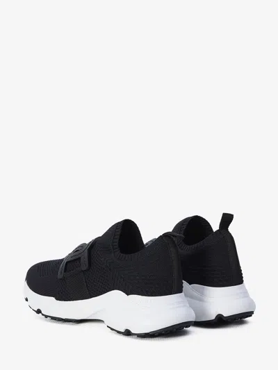 Tod's Kate Stretch Knit Trainer Sneakers In Black