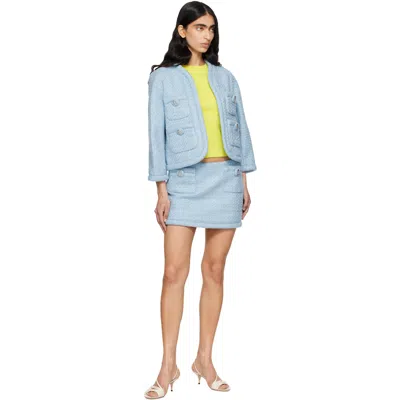 Marc Jacobs Pop J Marc Tweed Skirt In Blue