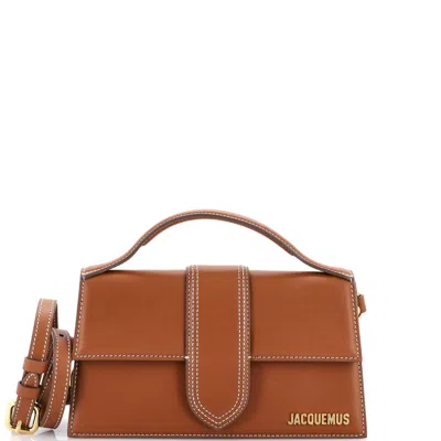 Jacquemus Le Grand Bambino Leather Crossbody Bag In Brown