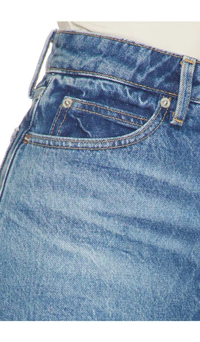 Alexander Wang Zip Front Mini Skort In Blue