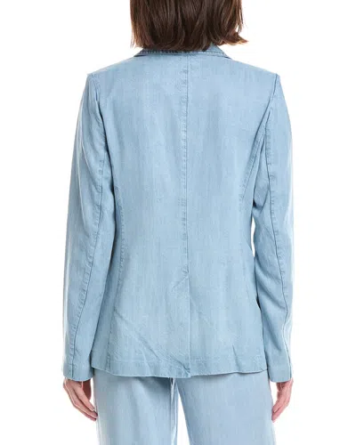 T Tahari One Button Jacket In Blue