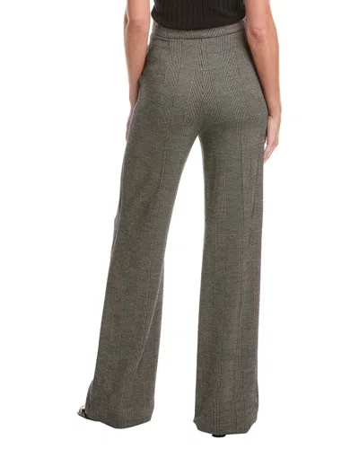 Max Mara Cognac Wool-blend Jersey Trouser In Gray