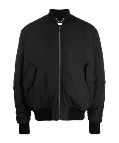 1989 Studio Long-sleeved Aviator Casual Jacket In Black