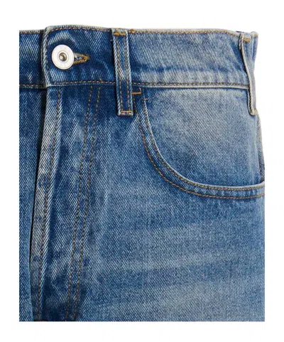 1989 Studio Logo Print Jeans In Blue