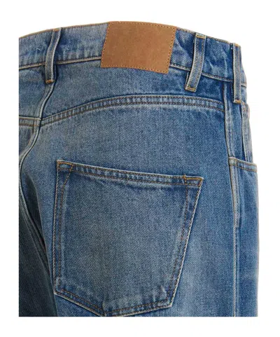 1989 Studio Logo Print Jeans In Blue