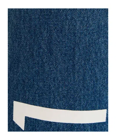 1989 Studio Logo Print Jeans In Blue