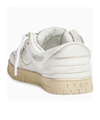 1989 Studio Lived-in Leather Skate Dirty Mid-top Sneakers In White