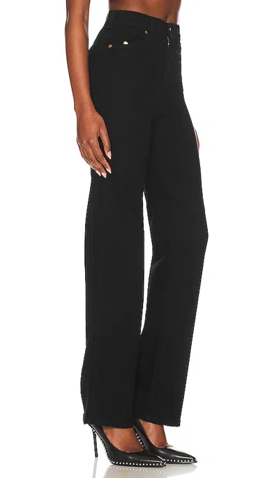 Dr Denim Moxy Straight Jeans In Black