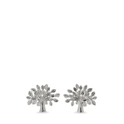 Mulberry Tree Earrings In Silver