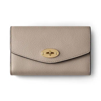 Mulberry Medium Leather Folded Darley Wallet In Red