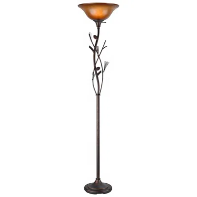 Cal Lighting Calighting 3-way Pinecone Torch In Brown