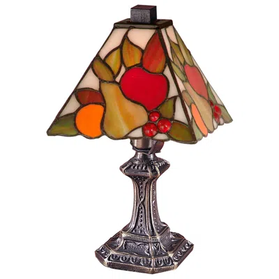 Dale Tiffany Fruit Mini Table Lamp In Multi