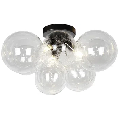 Dainolite Comet 3-light Flush Mount In White