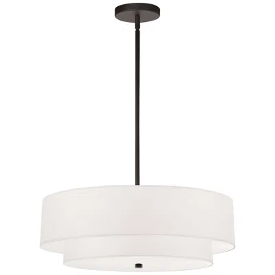 Dainolite Everly 4-light 2 Tier Pendant In White