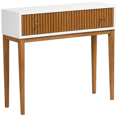 Baxton Studio Odile Mid-century Modern 1-drawer Console Table In Multi