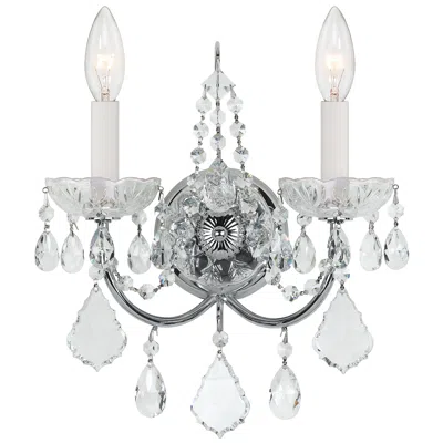 Crystorama 2-light Imperial Sconce In White