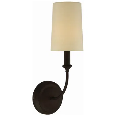 Crystorama 1-light Sylvan Sconce In Black