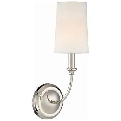 Crystorama 1-light Sylvan Sconce In White