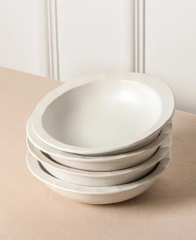 Stone Lain Oasis 24-pc. Stoneware Dinnerware Set In White