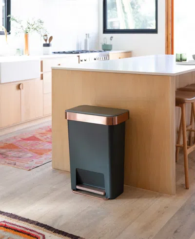 Simplehuman 45-liters Hybrid Rectangular Step Can In Green