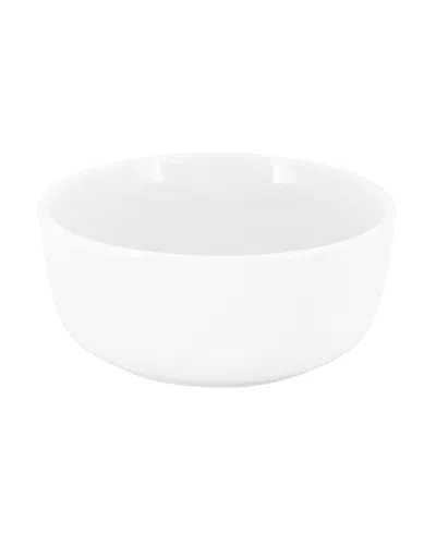 Elama Duncan 18 Piece Porcelain Dinnerware Set In Black In White